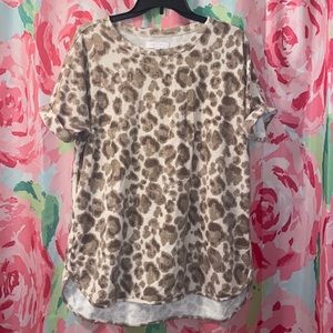 🤎 New Directions Animal Print Top 🤎